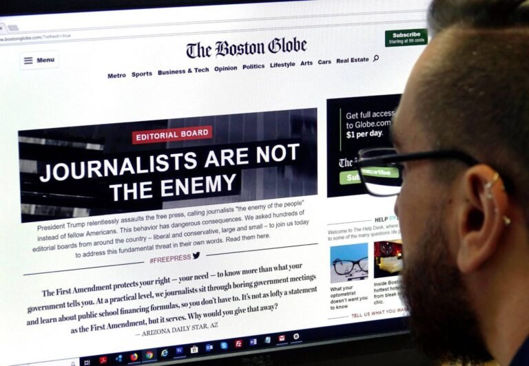 Más de 300 periódicos de Estados Unidos denuncian los ataques de Trump a la prensa