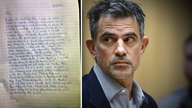 Acusado de matar a ex exposa mantuvo su inocencia en nota de suicidio