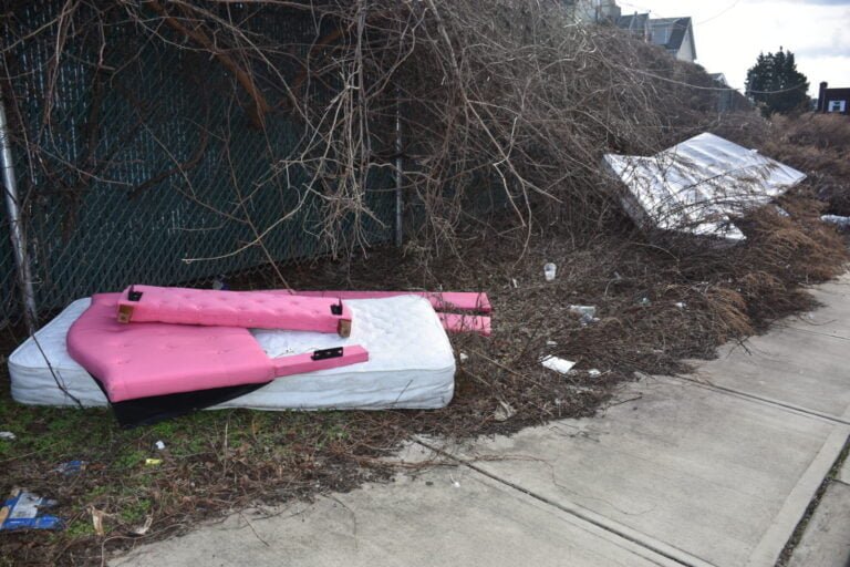 Área frente a hospital convertida en basurero