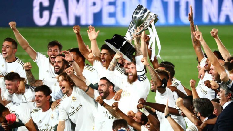 El Real Madrid se corona campeón de la Liga