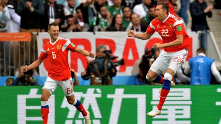 Rusia venció sin problemas a Arabia Saudita