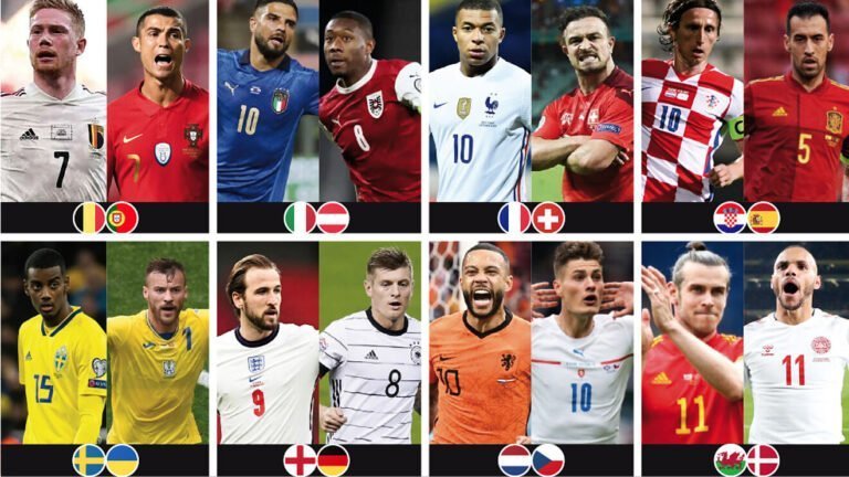 Así quedan los octavos de final de la Eurocopa 2021: Bélgica vs Portugal, Inglaterra vs Alemania