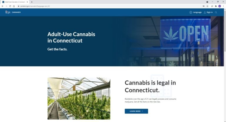 Lanzan web que proporciona información actualizada sobre legalización de cannabis en CT