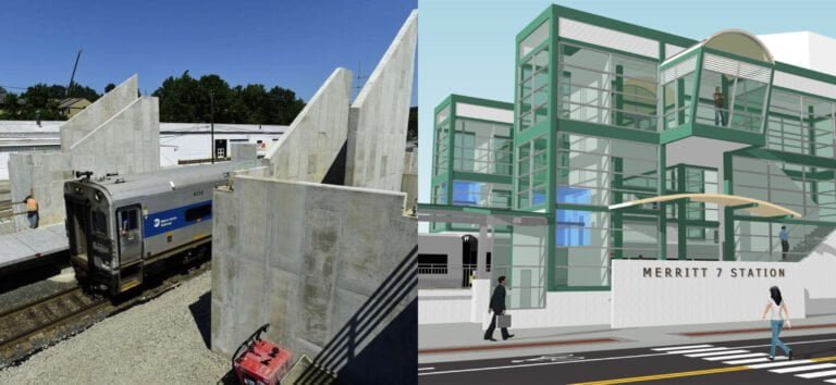 Remodelan estación de trenes cerca de autopista Merrit Parway