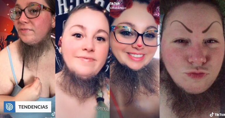 Mujer barbuda la rompe en TikTok