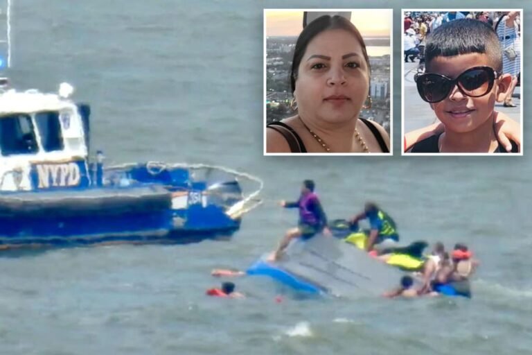 Mujer y niño de 7 años mueren en accidente en río Hudson