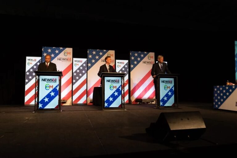Candidatos a gobernador de CT discuten sobre economía y crimen en acalorado debate