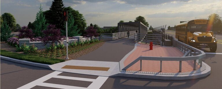 Anuncian construcción de puente peatonal para mejorar seguridad de peatones y ciclistas