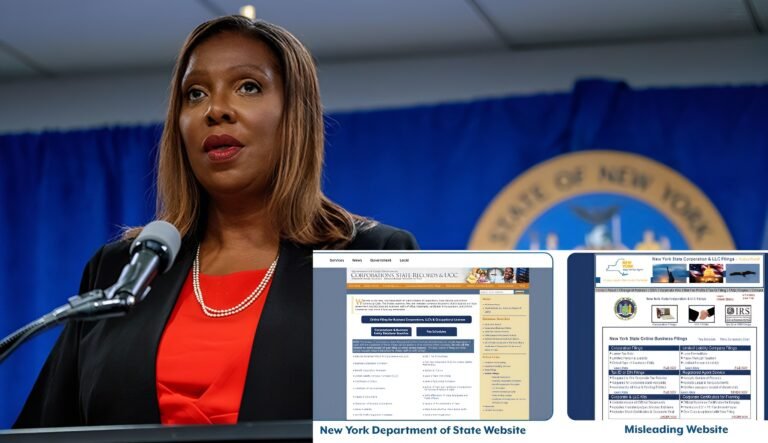 Fiscal General cierra sitios web que se hacen pasar por Departamento de Estado de NY