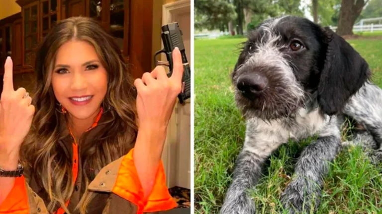 Gobernadora aliada de Trump reconoce que mató a su perrita con disparo