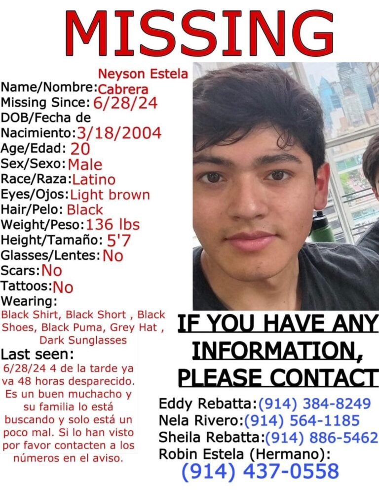 Familiares piden ayuda para encontrar a joven hispano