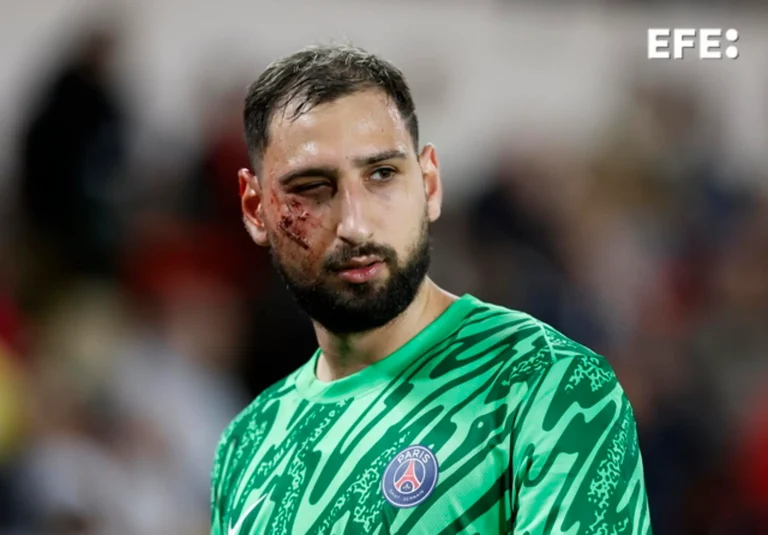Donnarumma sufre un traumatismo facial con «múltiples heridas» y está pendiente de pruebas