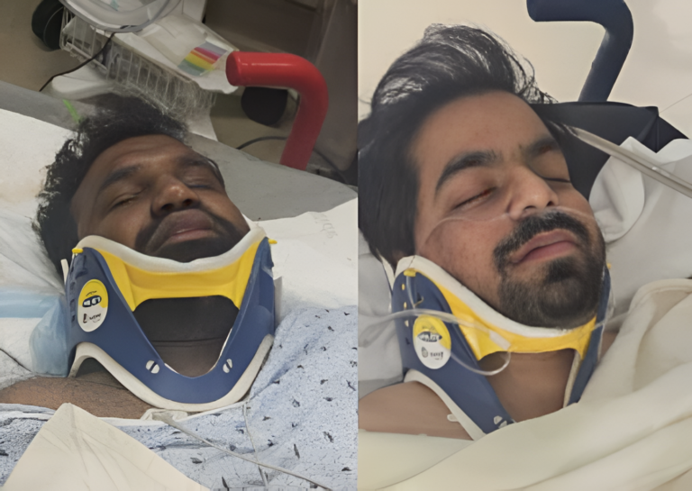 Piden ayuda para dos personas que sufrieron grave accidente automovilístico