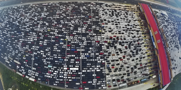 El embotellamiento que duró doce días