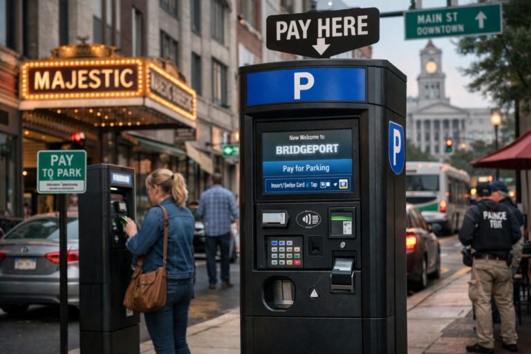 Bridgeport planea eliminar más de 600 parquímetros del centro para implementar un sistema de quioscos