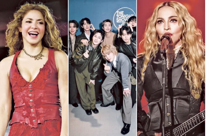 Shakira, Madonna y BTS: los artistas principales  del medio tiempo de la final de la Copa Mundial 2026