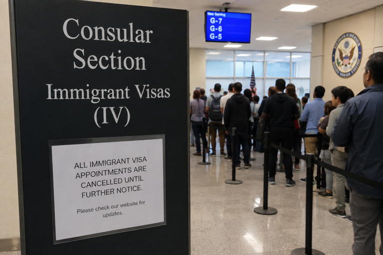 EEUU pausa citas para visas de inmigrante a nivel mundial y ordena capacitación consular